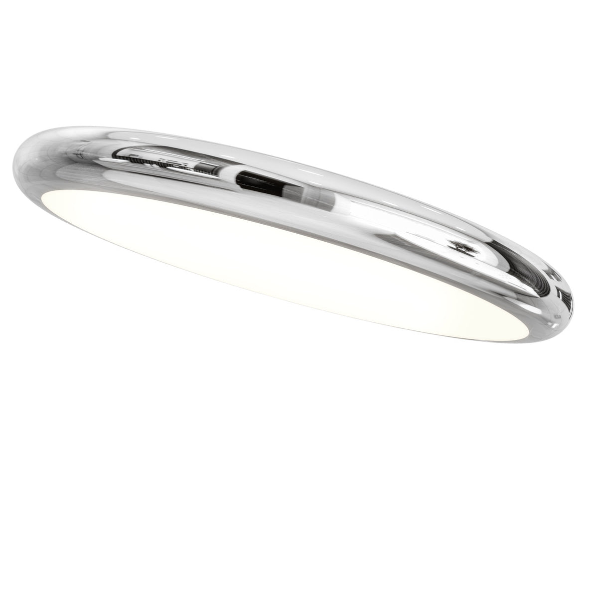 Plafonnier LED Piatto 80 chromé