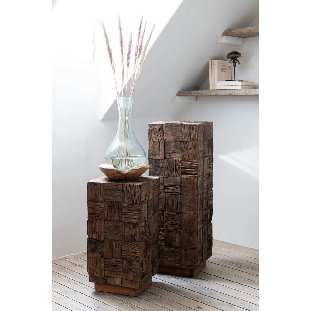 Pilier Bois Recyclé Naturel Moyen - Designix