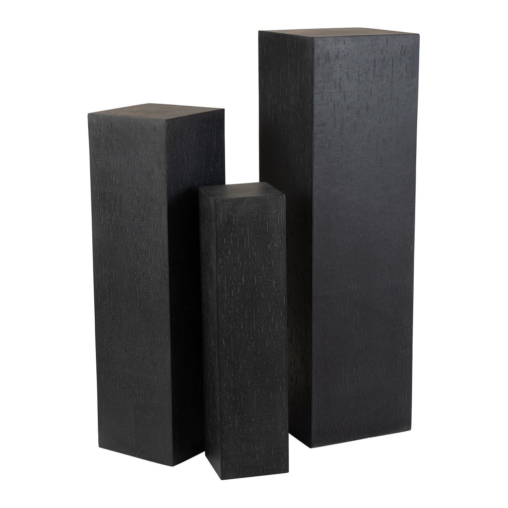 Piliers Rectangulaires Argile Noir - Designix