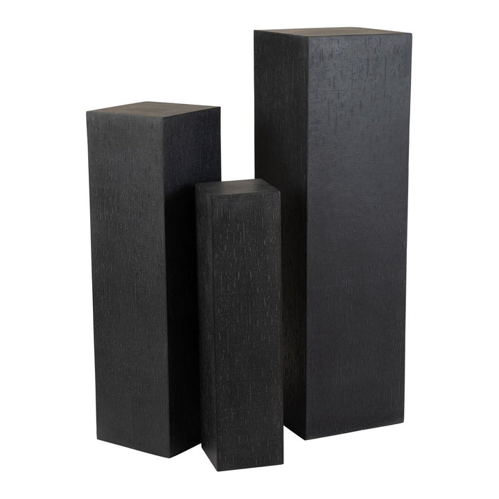 Piliers Rectangulaires Argile Noir - Designix