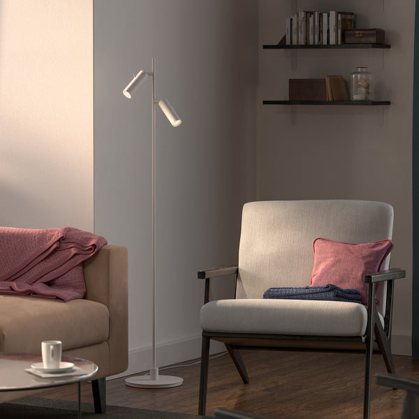 Lampadaire Pipeline double