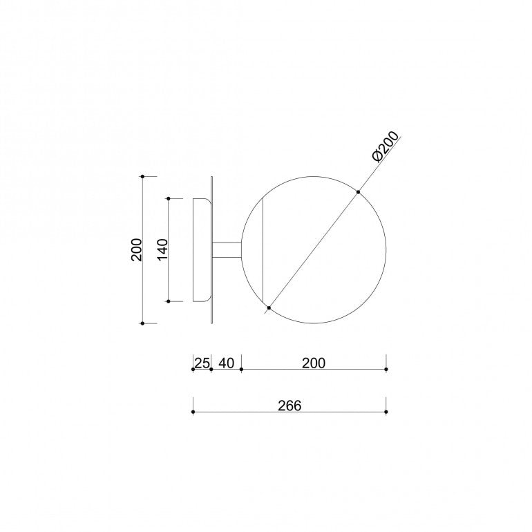 Applique murale PLAAT C IP44