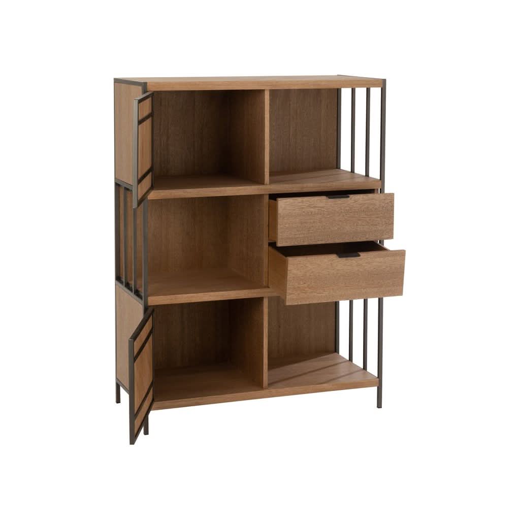 Placard Bois Métal Compartiments Différents - Designix