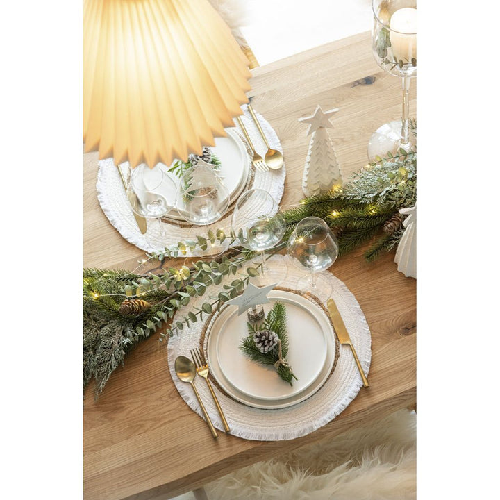 Set de table tissé en herbe blanche naturelle, petit | Designix -     - https://designix.fr