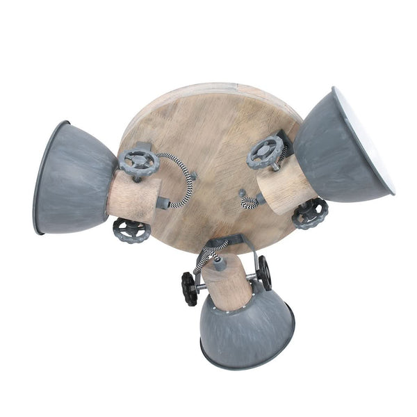 Plafonnier Bois Gris Gearwood