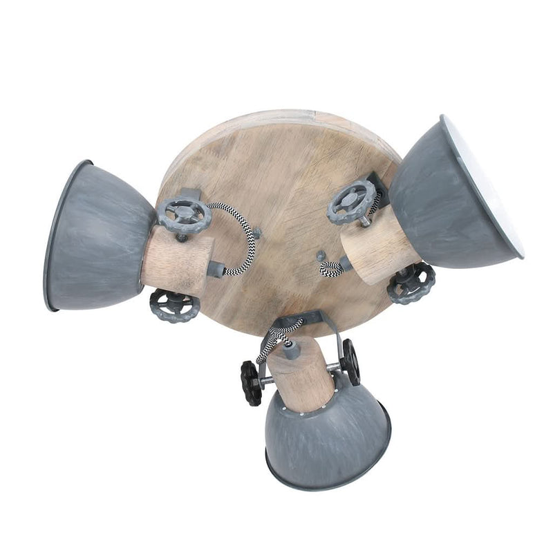 Plafonnier Bois Gris Gearwood