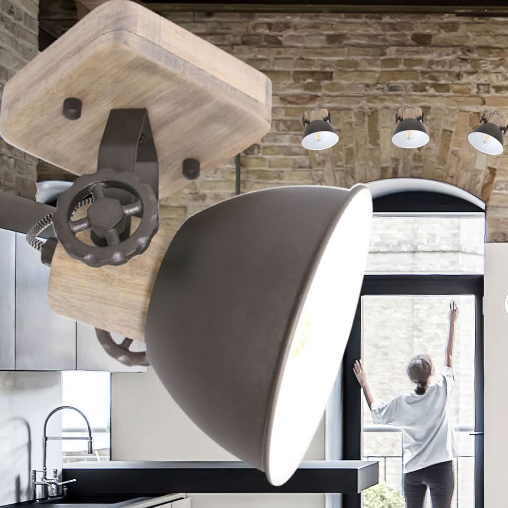 Plafonnier Gearwood 7968A Anthracite | Designix - - https://designix.fr