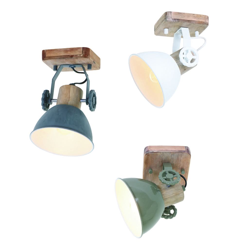 Plafonnier Gearwood 7968G Vert | Designix - - https://designix.fr
