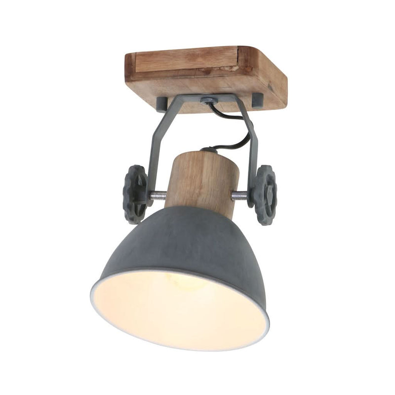 Plafonnier Industriel Gris Gearwood
