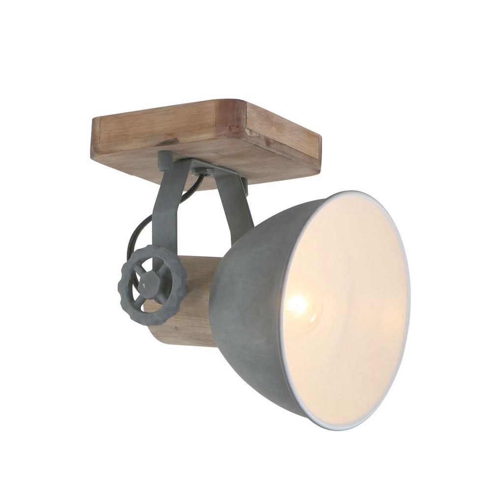 Plafonnier Industriel Gris Gearwood