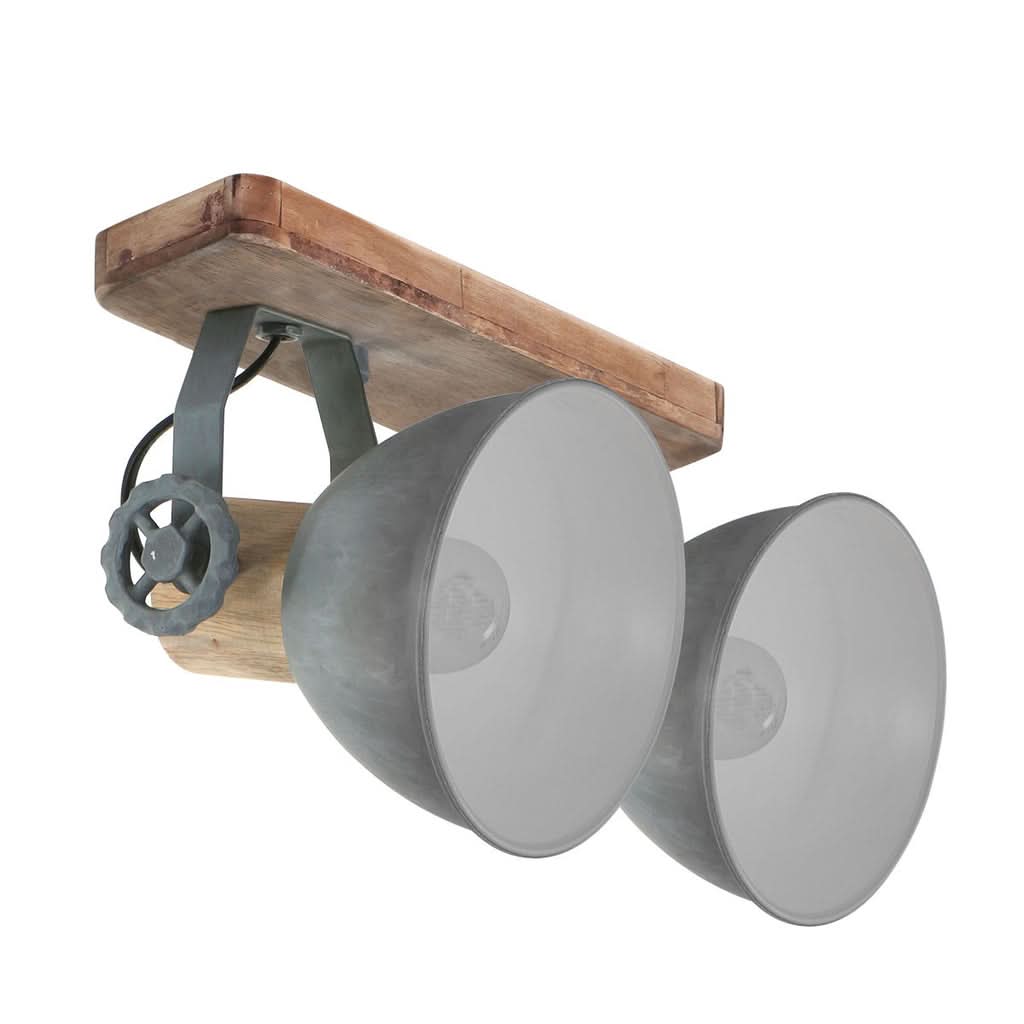 Plafonnier Gearwood 7969GR Gris | Designix - - https://designix.fr