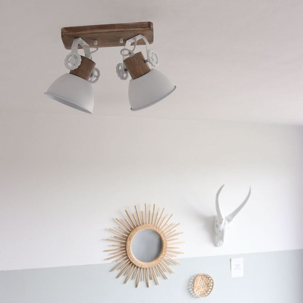 Plafonnier Gearwood 7969W Blanc | Designix - - https://designix.fr