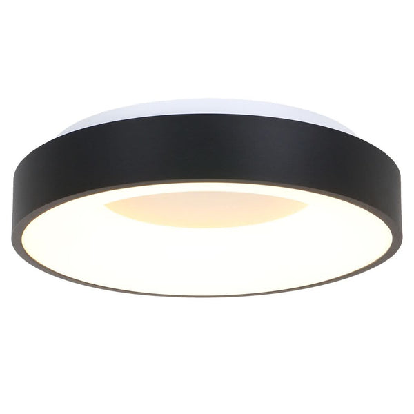 Plafonnier Noir Moderne Ringlede 48cm