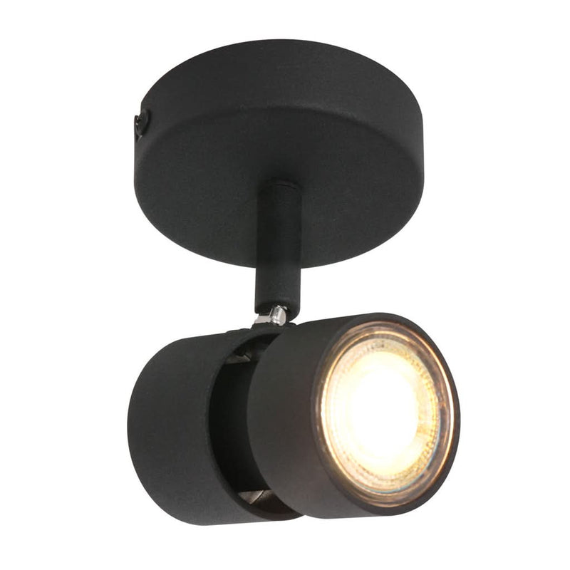 Plafonnier Moderne Noir Ajustable