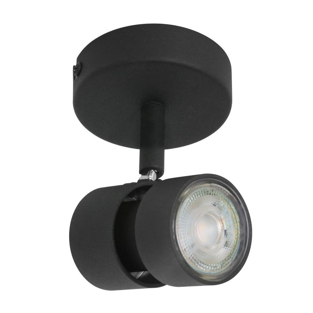 Plafonnier Moderne Noir Ajustable