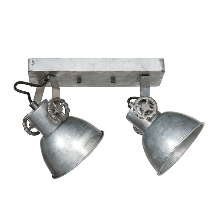 Plafonnier 2 Spots en Métal Vintage Antique | Mara - Designix Plafo