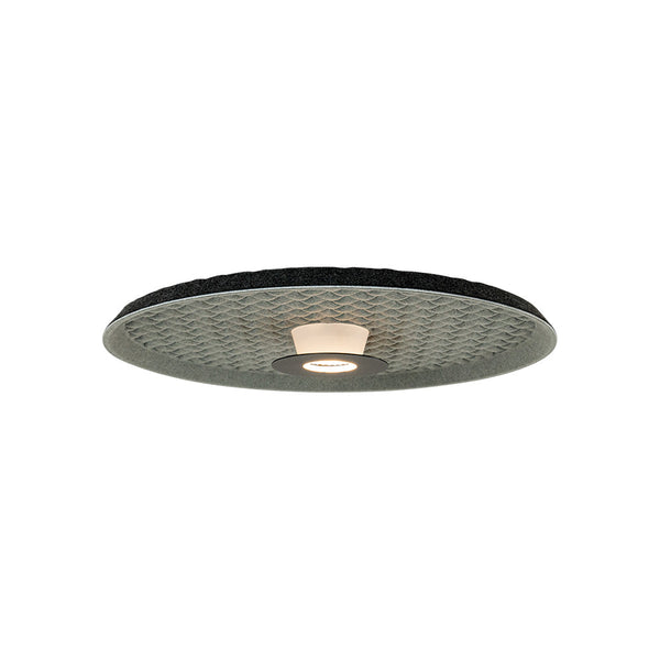 Plafonnier Acoustique ZAMBELIS D450 13W DESIGN Noir et Gris 25177