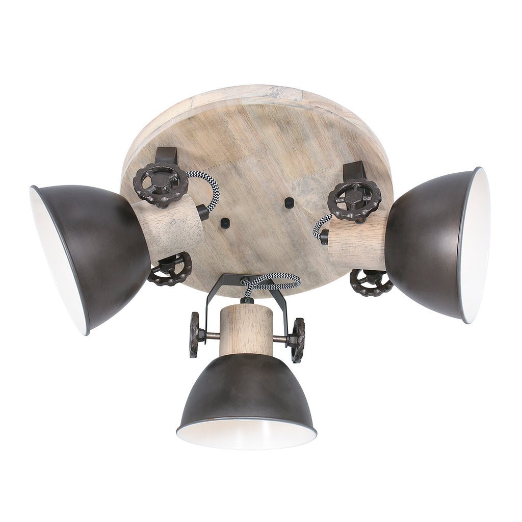 Plafonnier Anthracite Ronde | Rira - Designix Plafonnier