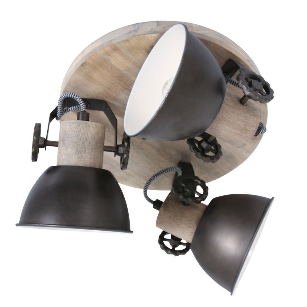 Plafonnier Anthracite Ronde | Rira - Designix Plafonnier