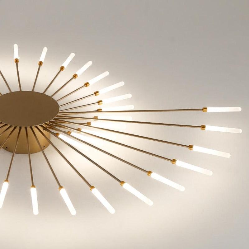 Plafonnier Décoratif | Elra - Designix Plafonnier Or 105 cm