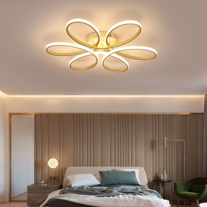 Plafonnier Design LED | Lare - Designix Plafonnier Or 60 cm