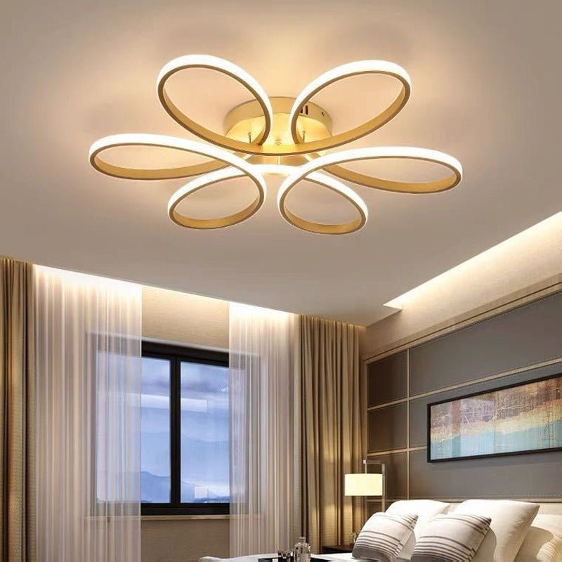 Plafonnier Design LED | Lare - Designix Plafonnier Or 75 cm