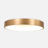 Plafonnier doré rond LED 30 cm, blanc chaud variable | Ringlede