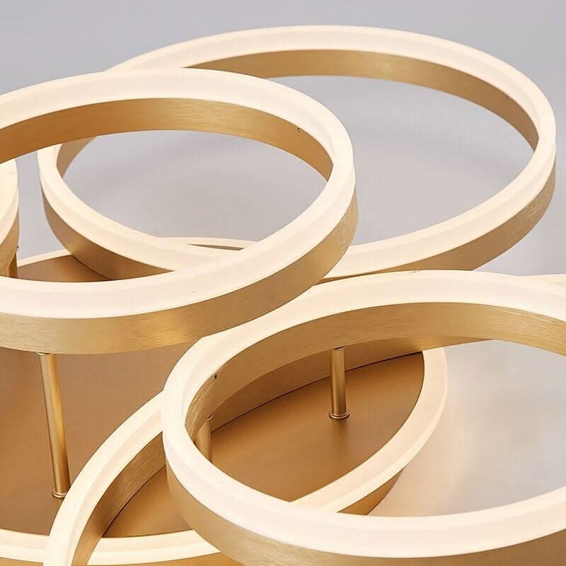 Plafonnier Doré Rond | Scintilla Sky - Designix Plafonnier 1 Anneau