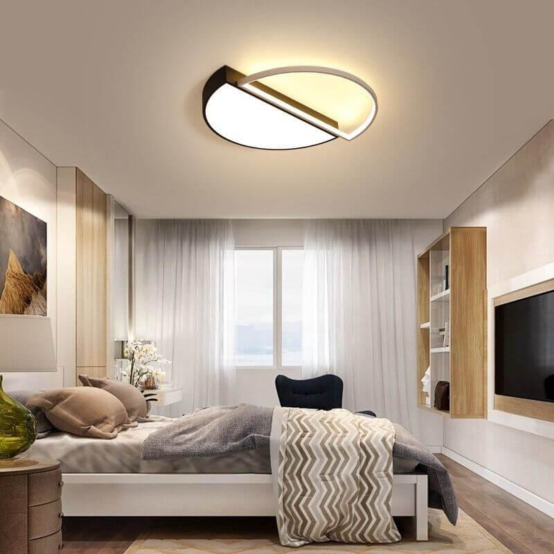 Plafonnier LED Chambre | Pira - Designix Plafonnier Noir 45 cm