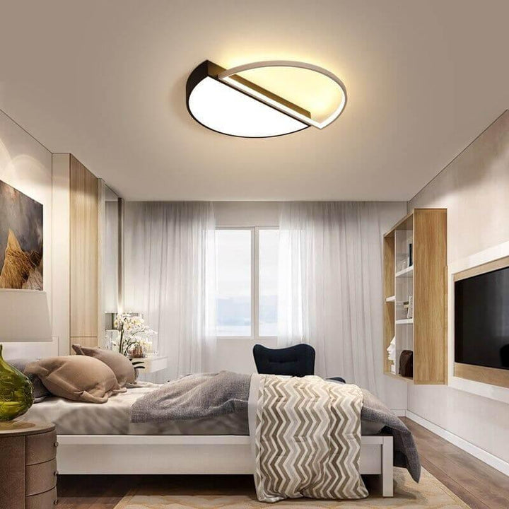 Plafonnier LED Chambre | Pira - Designix Plafonnier Noir 45 cm