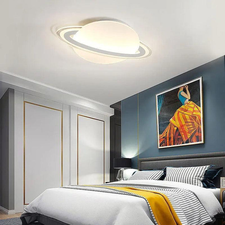 Plafonnier LED Enfant Planète | Quartz - Designix Plafonnier Blanc Chaud L 30 x W 20cm