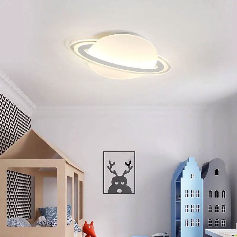 Plafonnier LED Enfant Planète | Quartz - Designix Plafonnier Blanc Chaud L 30 x W 20cm