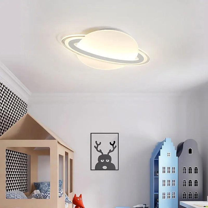 Plafonnier LED Enfant Planète | Quartz - Designix Plafonnier Blanc Chaud L 30 x W 20cm