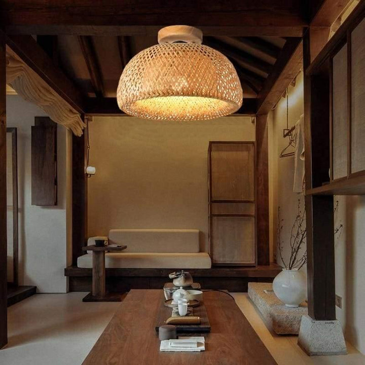 Plafonnier Naturel | Nilo - Designix Plafonnier Bambou