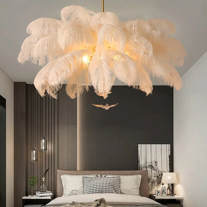 Plafonnier Nuage | Fola - Designix Plafonnier Blanc/Or 65 cm