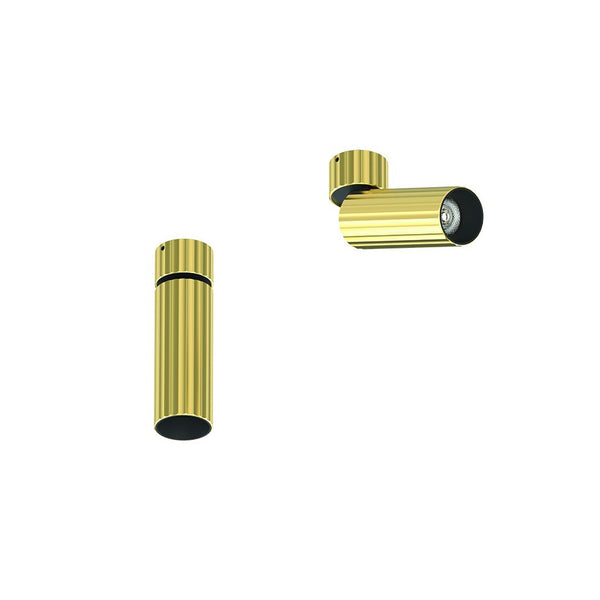 Plafonnier Orientable ZAMBELIS D45 7W DESIGN Laiton Brosse Avec Driver S120