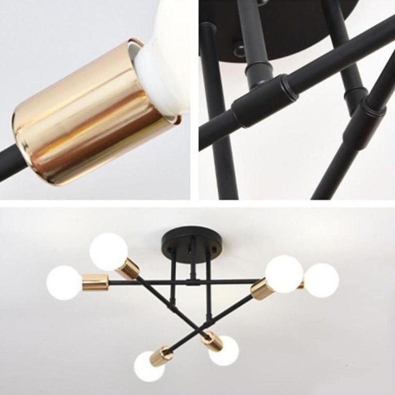 Plafonnier Rétro | Olen - Designix Plafonnier Noir