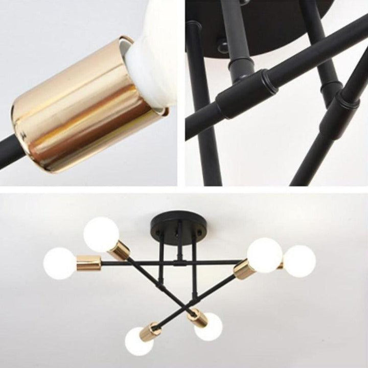 Plafonnier Rétro | Olen - Designix Plafonnier Noir