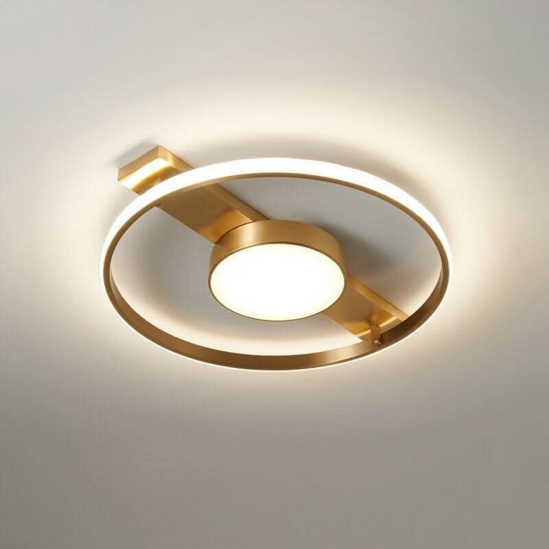 Plafonnier Rond | Halo Sculpt - Designix Plafonnier Avec lumière central | 35cm