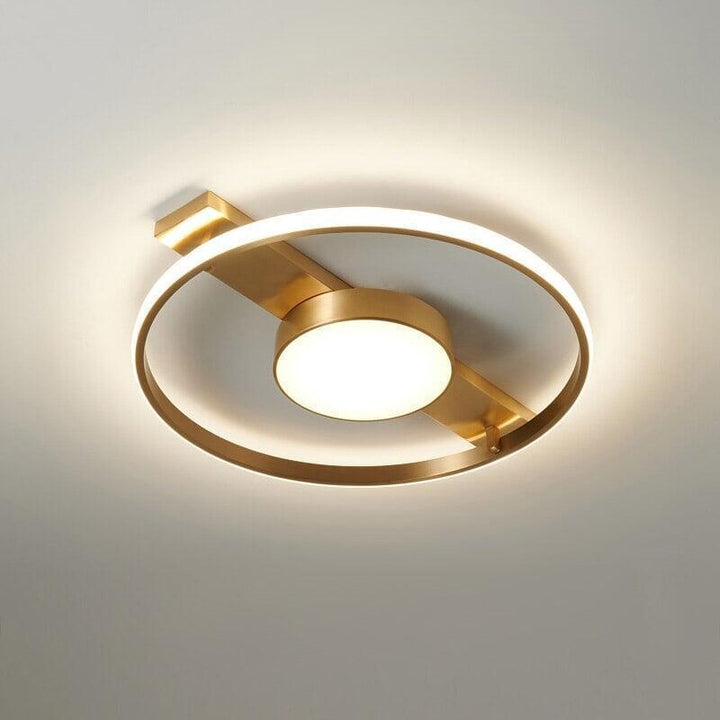 Plafonnier Rond | Halo Sculpt - Designix Plafonnier Avec lumière central | 35cm