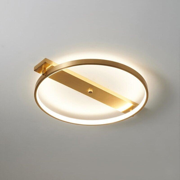 Plafonnier Rond | Halo Sculpt - Designix Plafonnier Avec lumière central | 35cm