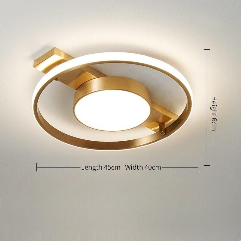 Plafonnier Rond | Halo Sculpt - Designix Plafonnier Avec lumière central | 45cm