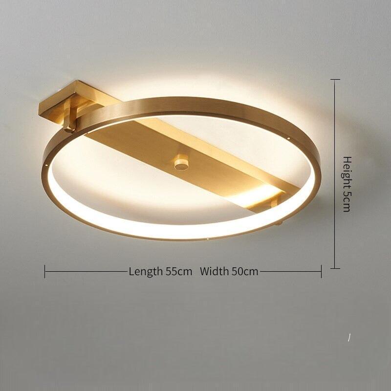 Plafonnier Rond | Halo Sculpt - Designix Plafonnier Sans lumière central | 55cm