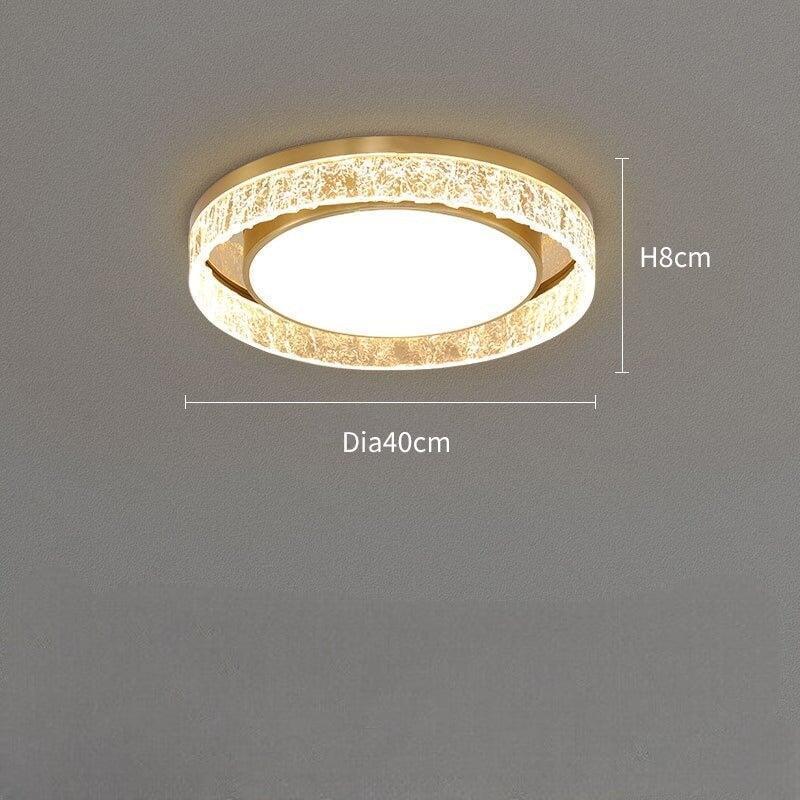 Plafonnier Rond | Odyssia Beam - Designix Plafonnier Diamètre 40cm Blanc Chaud