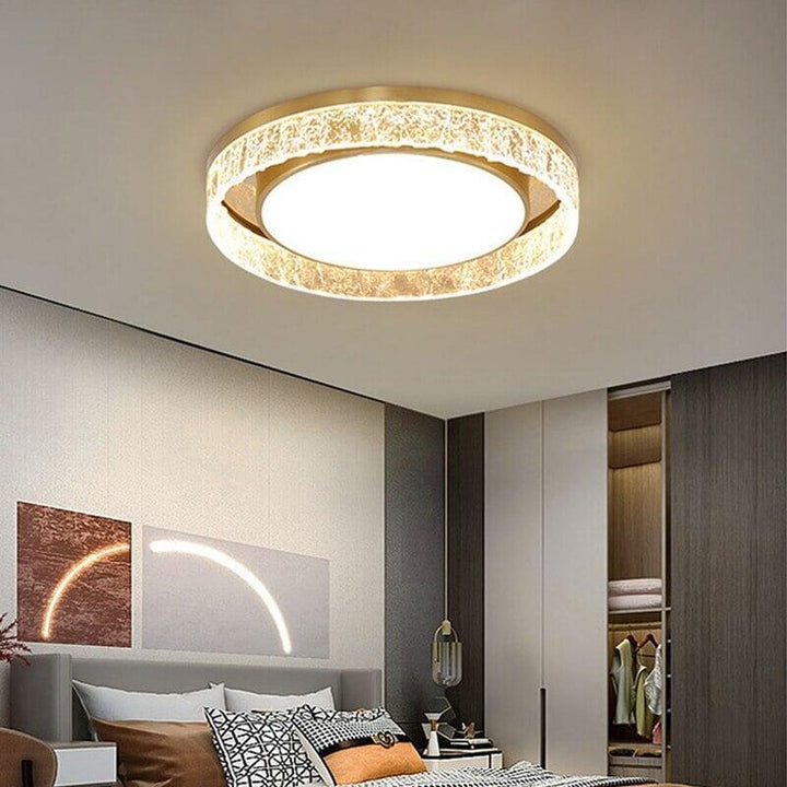 Plafonnier Rond | Odyssia Beam - Designix Plafonnier Diamètre 40cm Blanc Chaud