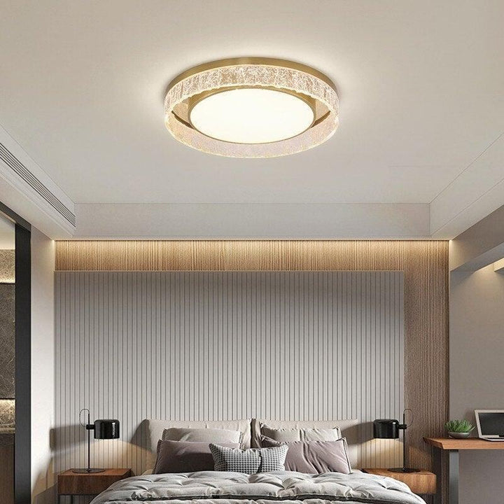 Plafonnier Rond | Odyssia Beam - Designix Plafonnier Diamètre 40cm Blanc Chaud