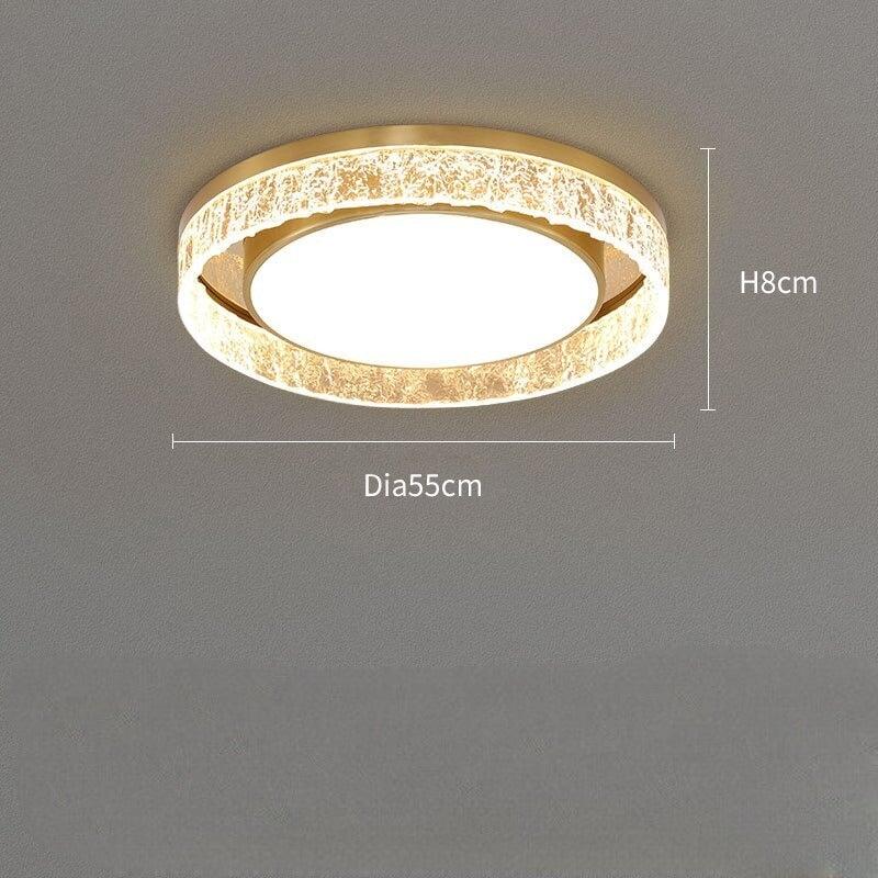 Plafonnier Rond | Odyssia Beam - Designix Plafonnier Diamètre 55cm Blanc Chaud