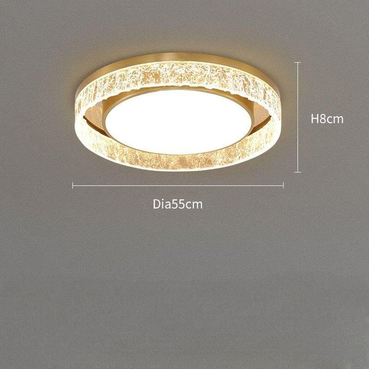 Plafonnier Rond | Odyssia Beam - Designix Plafonnier Diamètre 55cm Blanc Chaud