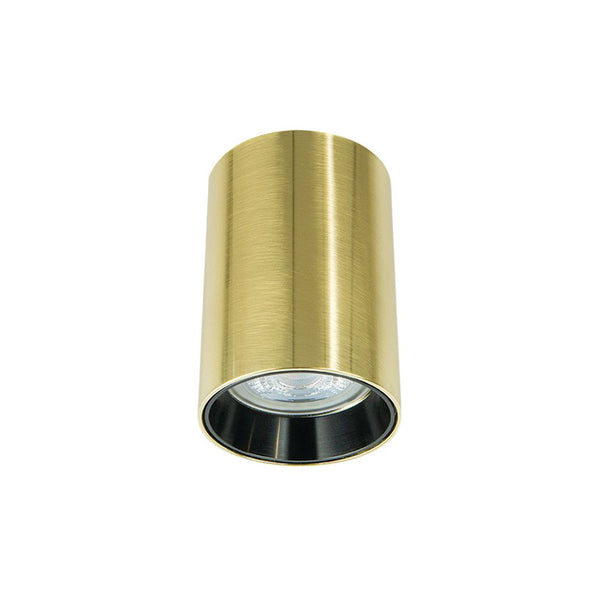 Plafonnier rond ZAMBELIS GU10 DESIGN Or Brosse S155