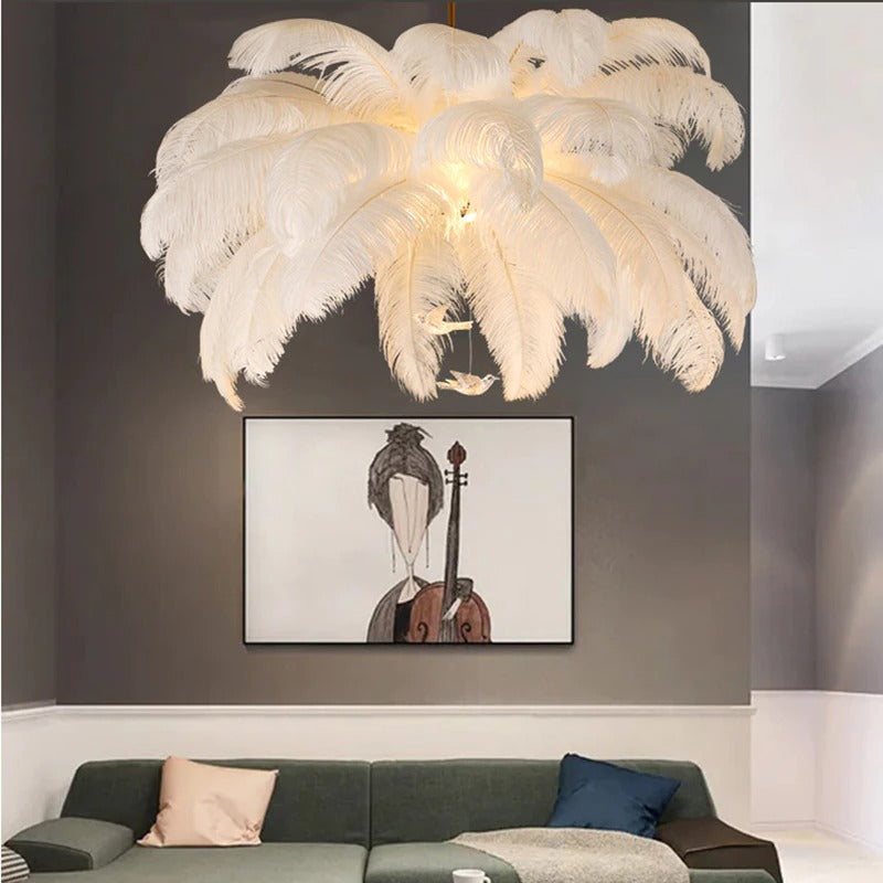 plafonnier-nuage | Designix - Luminaire Plafonnier Blanc/Or 55 cm - https://designix.fr